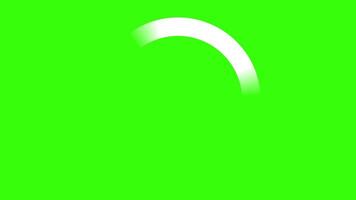 Looped Loading Circle Icon Animation on Green Background video