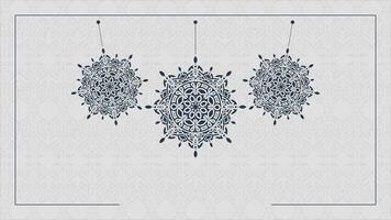 modello di progettazione sfondo ornamentale mandala decorativo video