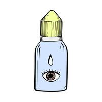 contacto lentes salud cuidado ilustración. oftalmología dibujos animados íconos colocar. ilustración vector