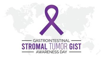 Gastrointestinal Stromal Tumor awareness day observed every year in July. Template for background, banner, card, poster with text inscription. vector