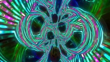 Movement background with fractal design Abstract multicolored movement graphic background video