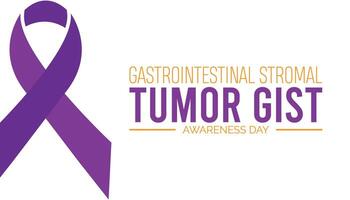 Gastrointestinal Stromal Tumor awareness day observed every year in July. Template for background, banner, card, poster with text inscription. vector