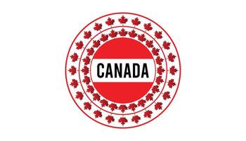 Happy Canada Day observed every year in July. Template for background, banner, card, poster with text inscription. vector