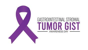 gastrointestinal estromal tumor conciencia día observado cada año en julio. modelo para fondo, bandera, tarjeta, póster con texto inscripción. vector