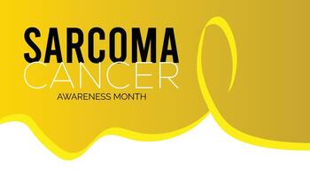 Sarcoma cancer awareness month observed every year in July. Template for background, banner, card, poster with text inscription. vector