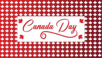 Happy Canada Day observed every year in July. Template for background, banner, card, poster with text inscription. vector