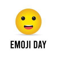 World Emoji Day observed every year in July. Template for background, banner, card, poster with text inscription. vector