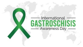 internacional gastrosquisis conciencia día observado cada año en julio. modelo para fondo, bandera, tarjeta, póster con texto inscripción. vector