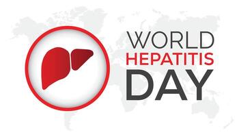 World hepatitis day observed every year in July. Template for background, banner, card, poster with text inscription. vector