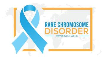 Rare Chromosome disorder awareness week every year in July. Template for background, banner, card, poster with text inscription. vector