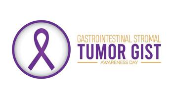 gastrointestinal estromal tumor conciencia día observado cada año en julio. modelo para fondo, bandera, tarjeta, póster con texto inscripción. vector