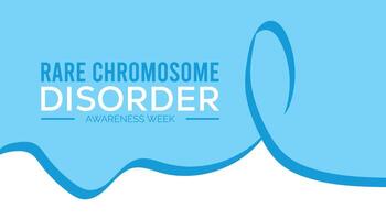 Rare Chromosome disorder awareness week every year in July. Template for background, banner, card, poster with text inscription. vector