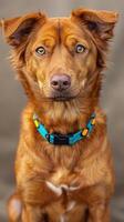 Adorable Pup with Stylish Collar photo