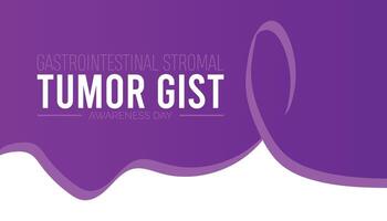 Gastrointestinal Stromal Tumor awareness day observed every year in July. Template for background, banner, card, poster with text inscription. vector