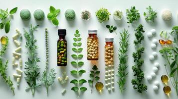 Natures Pharmacy. Herbal Meets Pharmaceutical in Serene Harmony photo