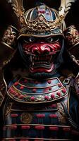 Majestic Samurai Armor Display with Intricate Detailing photo