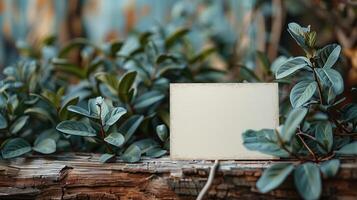 Natures Frame. A Blank Canvas Amidst Verdant Foliage photo