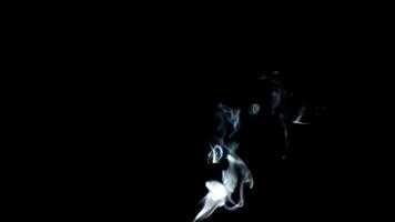 Smoke effect with black background video