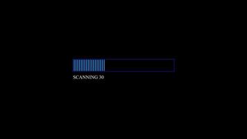Loading Progress Bar Animation Transparent Background Alpha Channel. 4K Resolution video