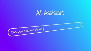 AI Conversation Animation with Chatbot video