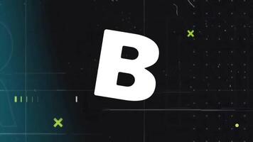 a B C animar alfabeto aprendizaje para niños a B C letra para guardería clase video
