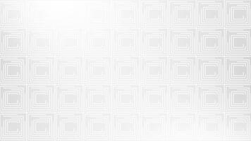 White color square box pattern geometrical simple design background video