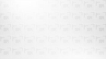 White color square box pattern geometrical simple design background video