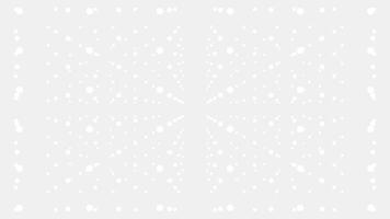 white color 3d dots slowly moving in 3d space futuristic geometrical background video