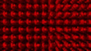 rood kleur wazig 3d glitterachtig bollen ontwerp abstract patroon meetkundig achtergrond video