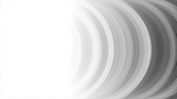 Elegant white color semi circle repeating shapes appearing and disappearing futuristic geometrical background video