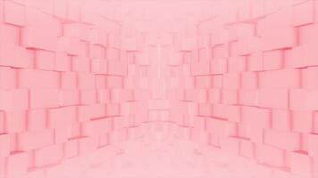 Red color simple and elegant 3d squares geometrical futuristic background for professional or business purpose video