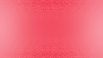 Red color 3d space with abstract box pattern futuristic geometrical background video