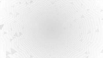 White color web like structure tunnel simple and elegant geometrical background video