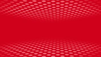 Clean and classy 3d box pattern abstract perspective red color tech Background video