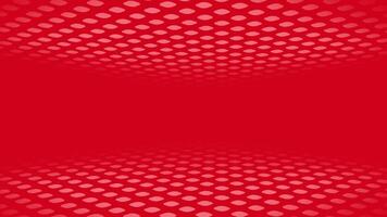 Clean and classy 3d box pattern abstract perspective red color tech Background video