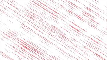 rosso colore in movimento parallelo Linee su bianca sfondo per professionale e attività commerciale scopo video