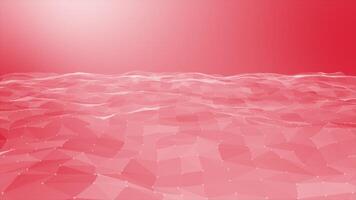 red color low poly design with lines and dots professional business looped background video