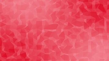 red color abstract low poly design wiggling complex geometrical looped background video