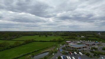 High Angle Time Lapse Footage of Datchet Town of Slough London, England United Kingdom. April 24th, 2024 video