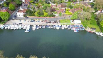 High Angle Time Lapse Footage of Datchet Town of Slough London, England United Kingdom. April 24th, 2024 video