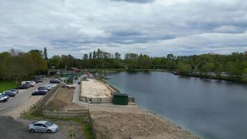 High Angle Time Lapse Footage of Datchet Town of Slough London, England United Kingdom. April 24th, 2024 video