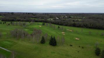 High Angle View of British Countryside Landscape Near Saint Albans City England Great Britain. March 16th, 2024 video