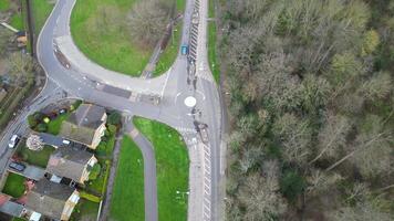 High Angle View of British Countryside Landscape Near Saint Albans City England Great Britain. March 16th, 2024 video