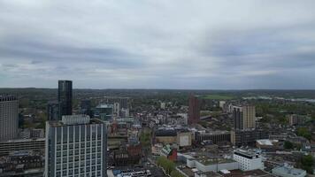 Gorgeous High Angle View of Buildings at Central West Croydon London City of England UK. April 24th, 2024 video