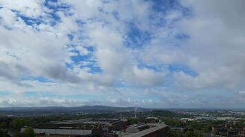 High Angle view of Central Metropolitan Borough of Dudley Town West Midlands, England United Kingdom. May 4th, 2024 video