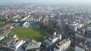 High Angle Footage of Central Eastbourne City of England, United Kingdom. May 10th, 2024 video