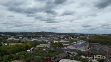 haute angle vue de historique Sheffield ville lequel est situé à Anglais comté de Sud Yorkshire uni Royaume. mai 5ème, 2024 video