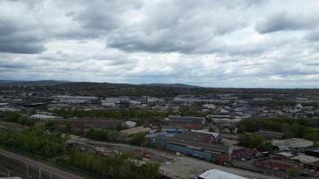 High Angle View of Historical Sheffield City Which is Located at English county of South Yorkshire United Kingdom. May 5th, 2024 video