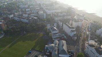 High Angle Footage of Central Eastbourne City of England, United Kingdom. May 10th, 2024 video