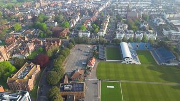 High Angle Footage of Central Eastbourne City of England, United Kingdom. May 10th, 2024 video